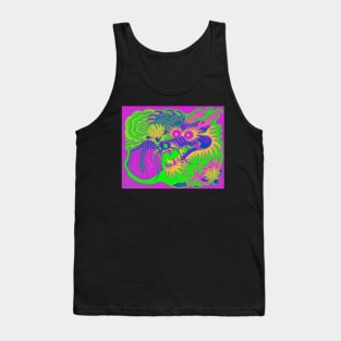 Neon Dragon With 4 Elements Variant 29 Tank Top